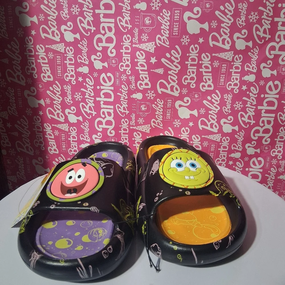 🔥NW SpongeBob SquarePants Slide Sandals  UNISEX Fun Patrick Star Men's 7 - Picture 4 of 10